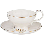 Чайный набор  белого цвета из фарфора на 6 персон 12 предметов Shine Porcelain варинант исполнения - 1 | Loft Concept в Ульяновске