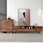 Тумба под телевизориз массива дерева TV Stand made of Walnut Wood варинант исполнения - 2 | Loft Concept в Ульяновске