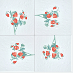 Плитка с узором Земляника варинант исполнения - 1 | Loft Concept в Ульяновске