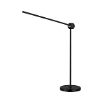 Настольная лампа черного цвета с круглым основанием и длинным прямым плафоном Trumpet tube варинант исполнения - 1 | Loft Concept в Ульяновске