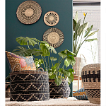 Шарообразная корзина с орнаментом Jokia Wicker Basket варинант исполнения - 3 | Loft Concept в Ульяновске