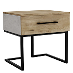 Тумба прикроватная с ящиком в стиле лофт Urban Style Space 2 варинант исполнения - 1 | Loft Concept в Ульяновске