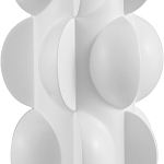 Настольная лампа белая с тканевым абажуром в форме цилиндра Morphing варинант исполнения - 1 | Loft Concept в Ульяновске