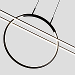 Светодиодная люстра Black LED Circle and Oval Lamp варинант исполнения - 6 | Loft Concept в Ульяновске