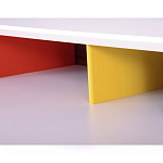 Письменный стол с 2-мя чёрными выдвижными ящиками и нишей с цветными разделителями Ballan варинант исполнения - 4 | Loft Concept в Ульяновске