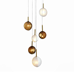 Люстра светодиодная с сферическими стеклянными плафонами Splatter варинант исполнения - 2 | Loft Concept в Ульяновске