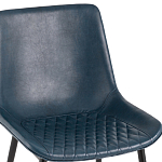 Стул с обивкой из экокожи темно-синего цвета RHOMBUSES UPHOLSTERY варинант исполнения - 6 | Loft Concept в Ульяновске