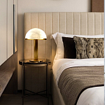 Настольная лампа c абажуром в форме купола из натурального камня  Heavenly Harmony варинант исполнения - 5 | Loft Concept в Ульяновске