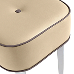 Квадратный мягкий пуф на белых ножках Winton Pouf Square варинант исполнения - 20 | Loft Concept в Ульяновске