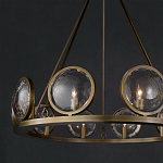 Люстра круглая с прозрачными рельефными плафонами Crystal Prism варинант исполнения - 4 | Loft Concept в Ульяновске