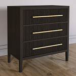 Комод Primo с 3 выдвижными ящиками Темный орех варинант исполнения - 4 | Loft Concept в Ульяновске