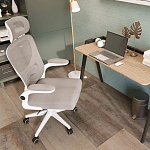 Кресло для компьютерного стола Easement Grey&White варинант исполнения - 9 | Loft Concept в Ульяновске