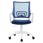 Офисное кресло с основанием из белого пластика Desk chairs Blue варинант исполнения - 4 | Loft Concept в Ульяновске