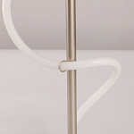 Настольная лампа белым изогнутым плафоном на круглой подставке Luke Lampco Tracer Lamp варинант исполнения - 10 | Loft Concept в Ульяновске