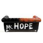 Диван Честерфильд граффити graffiti Orange Sofa натуральная кожа варинант исполнения - 5 | Loft Concept в Ульяновске