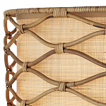 Подвесной светильник  из кованого железа и абажуром из ротанга Wicker Furniture варинант исполнения - 1 | Loft Concept в Ульяновске