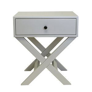 Тумба с одним ящиком цвет серый Gloria