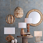 Люстра в форме шара с декором из круглых декоративных элементов Texture Discs варинант исполнения - 4 | Loft Concept в Ульяновске