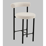 Стул полубарный Floreo букле молочный варинант исполнения - 1 | Loft Concept в Ульяновске