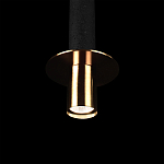 Подвесной светильник с узким цилиндрическим плафоном и золотым металлическим декором Concrete Pipe варинант исполнения - 7 | Loft Concept в Ульяновске