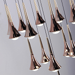 Люстра светодиодная с акриловыми конусообразными плафономи розовое золото Astra 60   варинант исполнения - 4 | Loft Concept в Ульяновске