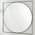 Зеркало в черной металлической раме Urban Style Mirror варинант исполнения - 2 | Loft Concept в Ульяновске