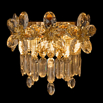Бра с декоративными элементами в виде крупных хрустальных цветов Palace Gardens варинант исполнения - 2 | Loft Concept в Ульяновске