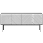 Длинная тумба с зеркальным декором Serena варинант исполнения - 4 | Loft Concept в Ульяновске