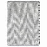 Плед из шерсти мериноса серого цвета 130×180 см Gray Waves варинант исполнения - 1 | Loft Concept в Ульяновске