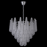 Люстра с подвесками из рифленного стекла в форме капель Textured Glass Chandelier варинант исполнения - 15 | Loft Concept в Ульяновске