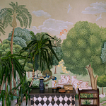 Обои ручная роспись Dandaka Glades Original colourway on painted Xuan paper варинант исполнения - 3 | Loft Concept в Ульяновске