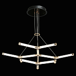 Люстра с геометрической конструкцией из вытянутых цилиндрических плафонов Hex Scaffold  варинант исполнения - 3 | Loft Concept в Ульяновске