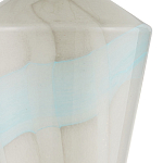 Настольная лампа стеклянная с тканевым абажуром Edges варинант исполнения - 1 | Loft Concept в Ульяновске