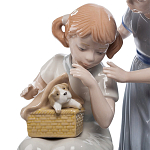 Статуэтка фарфоровая Девочки с собачками Charming Statuette варинант исполнения - 1 | Loft Concept в Ульяновске