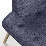 Мебельная ткань Шенилл синий цвет 138 см T4-33 варинант исполнения - 3 | Loft Concept в Ульяновске