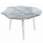 Кофейный стол со столешницей из агата Agate Design Blue  варинант исполнения - 1 | Loft Concept в Ульяновске