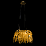 Люстра подвесная круглая с изогнутыми металлическими дугами и ниспадающими цепочками 65 см Atlantis Chain варинант исполнения - 5 | Loft Concept в Ульяновске