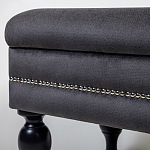 Мягкая банкетка с зоной для хранения Casket Dark Grey варинант исполнения - 3 | Loft Concept в Ульяновске