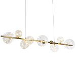 Дизайнерская линейная люстра с гирляндой внутри стеклянных плафонов Iona Garland Chandelier варинант исполнения - 1 | Loft Concept в Ульяновске