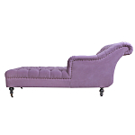 Кушетка фиолетовая с мягкой обивкой из велюра Michael Couch варинант исполнения - 2 | Loft Concept в Ульяновске