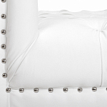 Кушетка белая с мягкой обивкой из велюра Michael Couch варинант исполнения - 6 | Loft Concept в Ульяновске