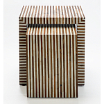 Комплект приставных столиков Stripes Set of tables Beige варинант исполнения - 2 | Loft Concept в Ульяновске