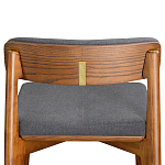 Барный стул из массива ясеня с обивкой из рогожки Elegant Ash варинант исполнения - 5 | Loft Concept в Ульяновске