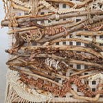 Большая Абстрактное Панно из веток и нитей Dryad Wall Art варинант исполнения - 5 | Loft Concept в Ульяновске