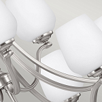 Люстра двухъярусная с белыми матовыми стеклянными плафонами в форме винных бокалов Feiss варинант исполнения - 4 | Loft Concept в Ульяновске