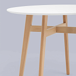 Обеденный стол с белой столешницей ELUNED FURNITURE варинант исполнения - 3 | Loft Concept в Ульяновске