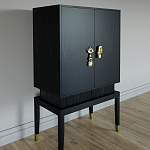 Кабинетный шкаф Elsa Dreams Black с 2-мя ящиками варинант исполнения - 1 | Loft Concept в Ульяновске