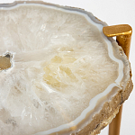 Кофейный стол со столешницей из агата Agate Design Beige варинант исполнения - 2 | Loft Concept в Ульяновске