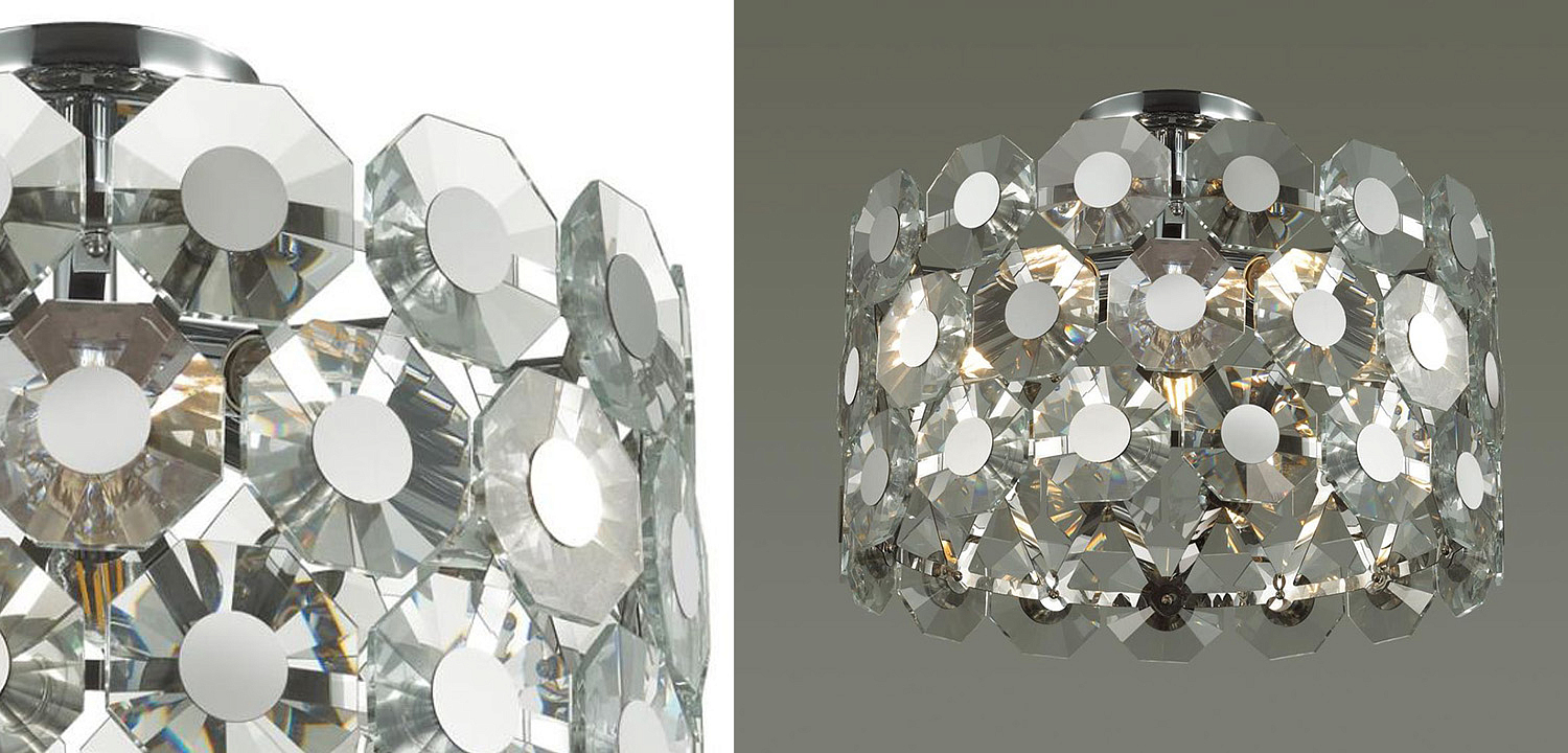 Потолочный светильник Crystal Octagons Chrome Потолочный светильник Crystal Octagons Chrome - Loft-Concept в Ульяновске