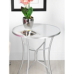 Столик приставной с круглой столешницей на серебристом основании Scenical Table варинант исполнения - 3 | Loft Concept в Ульяновске